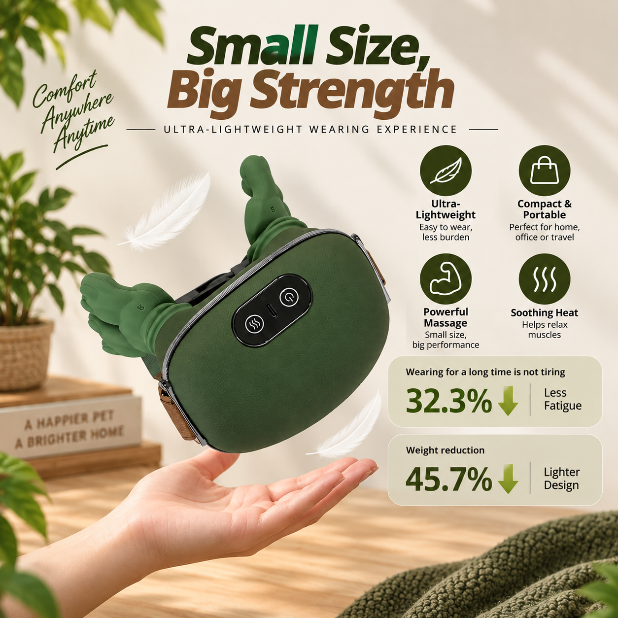 Electric Neck & Shoulder Massager – Kneading Trapezius Relief Device