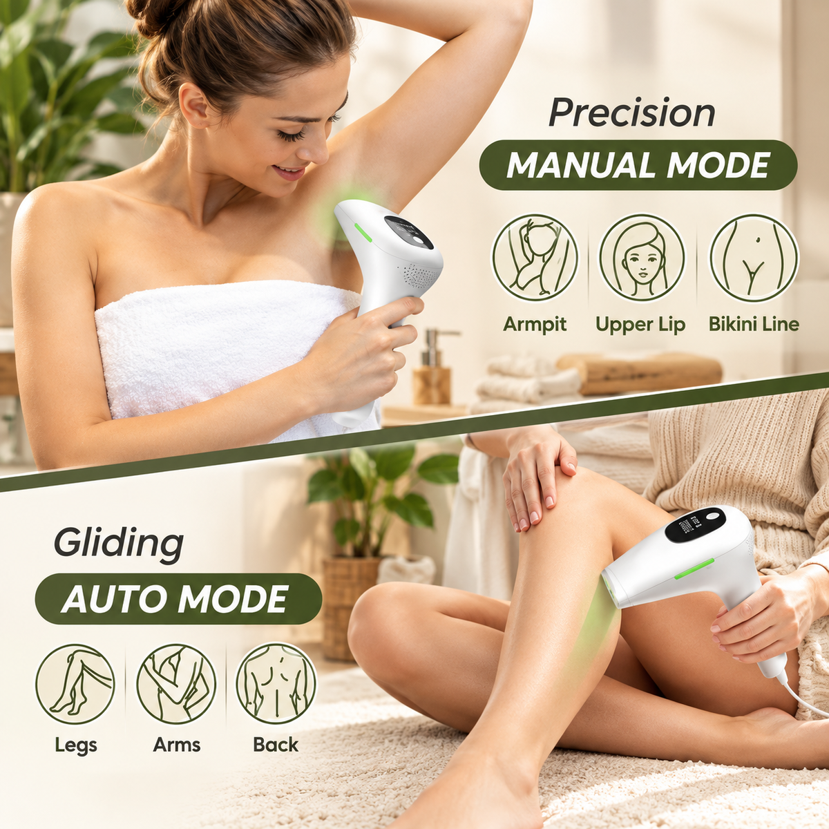 IPL Hair Removal Device – 900,000 Flashes & 5 Intensity Levels