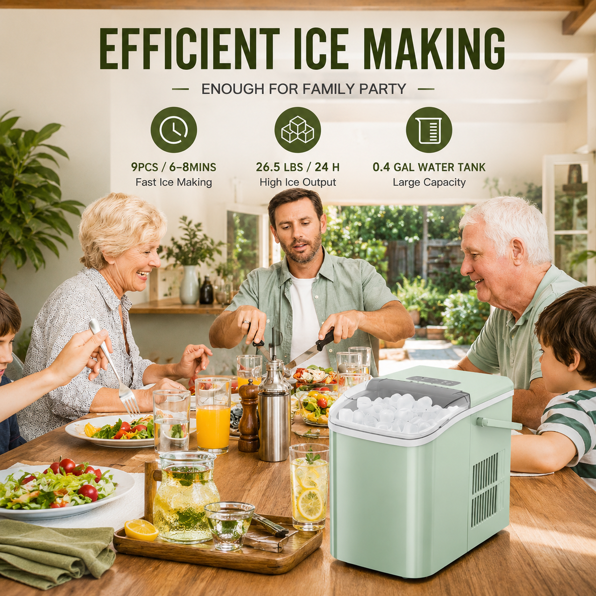 Portable Ice Maker – Fast-Making Countertop Ice Machine