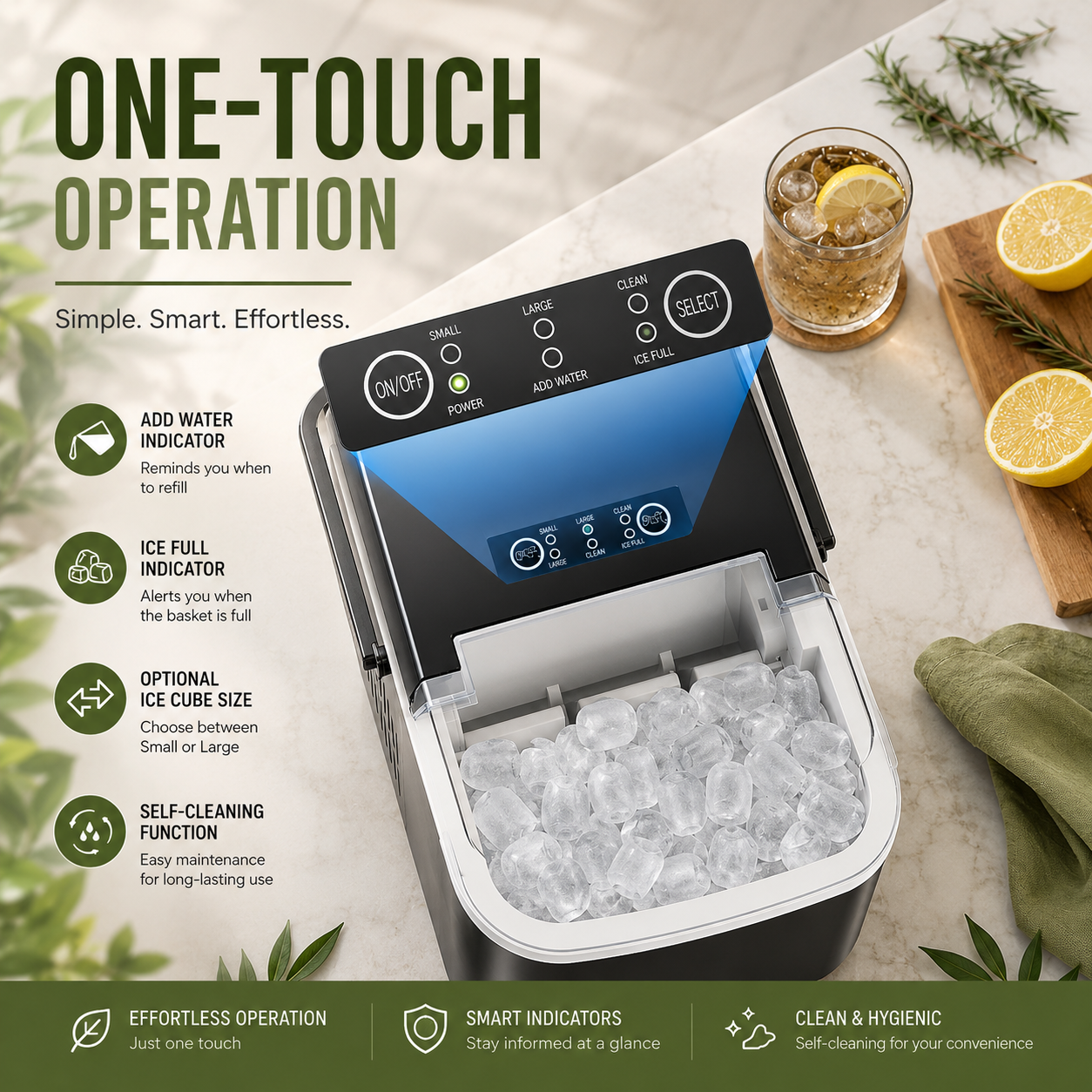 Portable Ice Maker – Fast-Making Countertop Ice Machine
