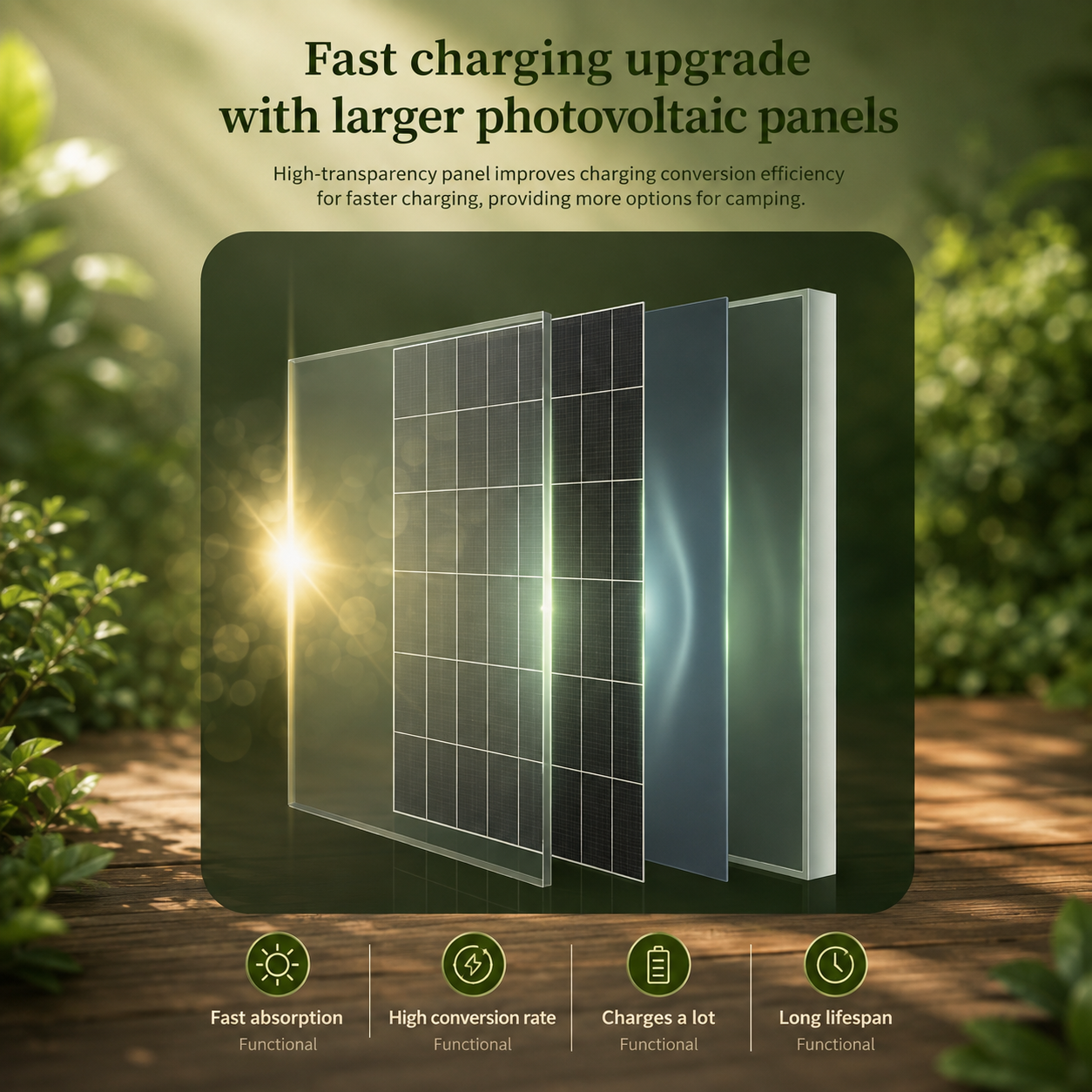 Solar-Powered Outdoor Circulating Fan