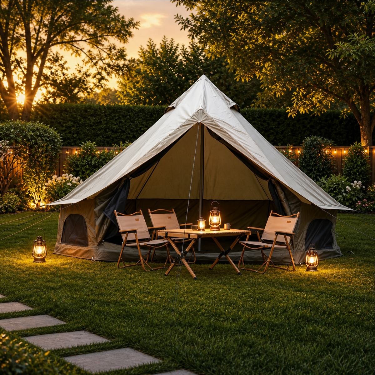 Spacious Oxford Canvas Glamping Shelter