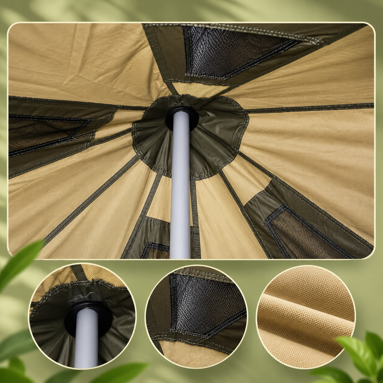 Spacious Oxford Canvas Glamping Shelter