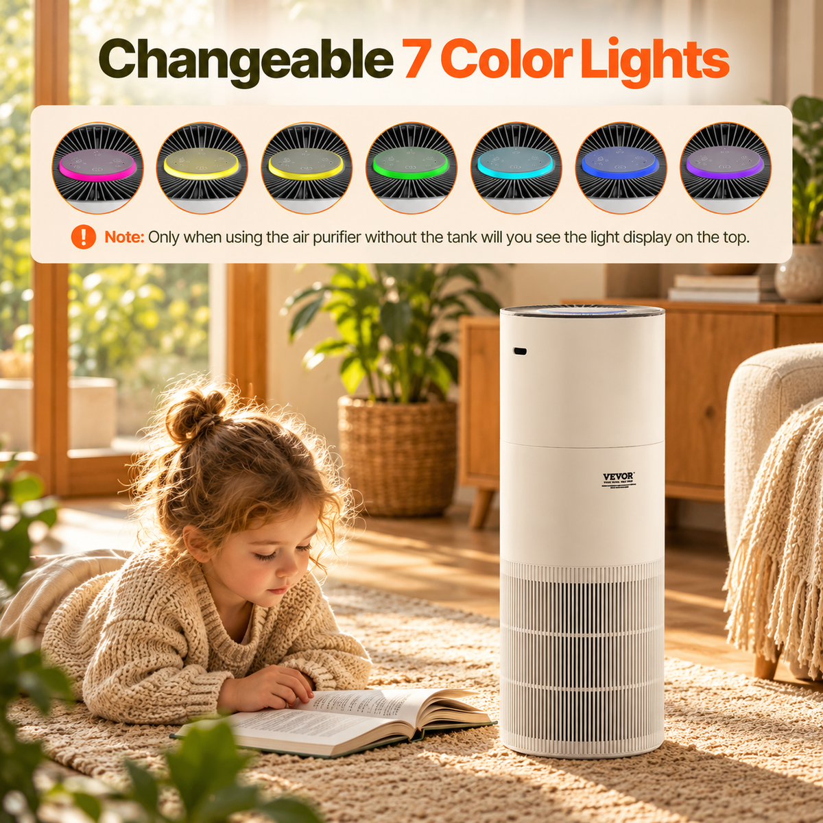 True HEPA Air Purifier for Large Rooms – Home Air Cleaner