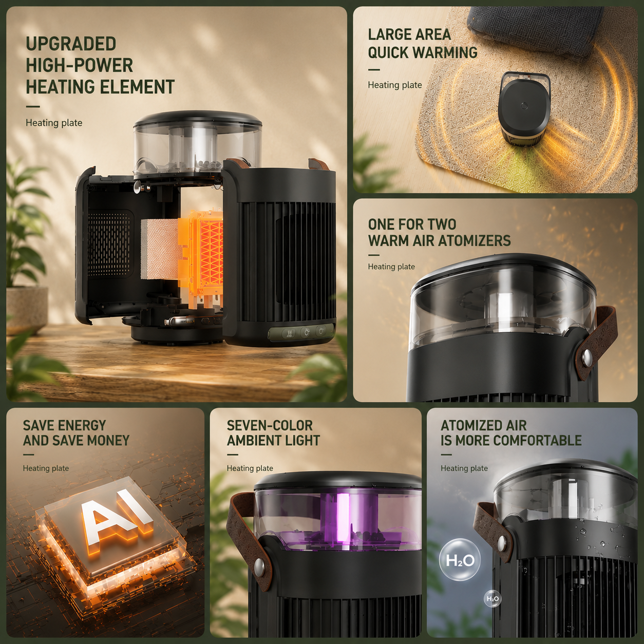 WarmMist 2-in-1 Portable Heater & Humidifier